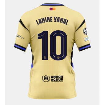 Barcelona Lamine Yamal #10 Maglia Gara Trasferta Repliche 2025-26 Maniche Corte